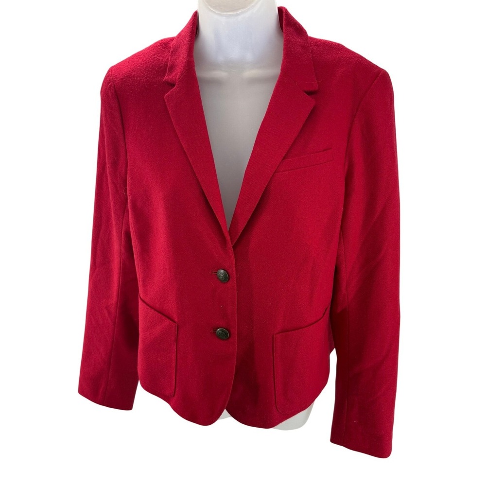 Gap Red Academy Blazer Womens Size 10R Pinstripe Lining NEW Workwear Casual